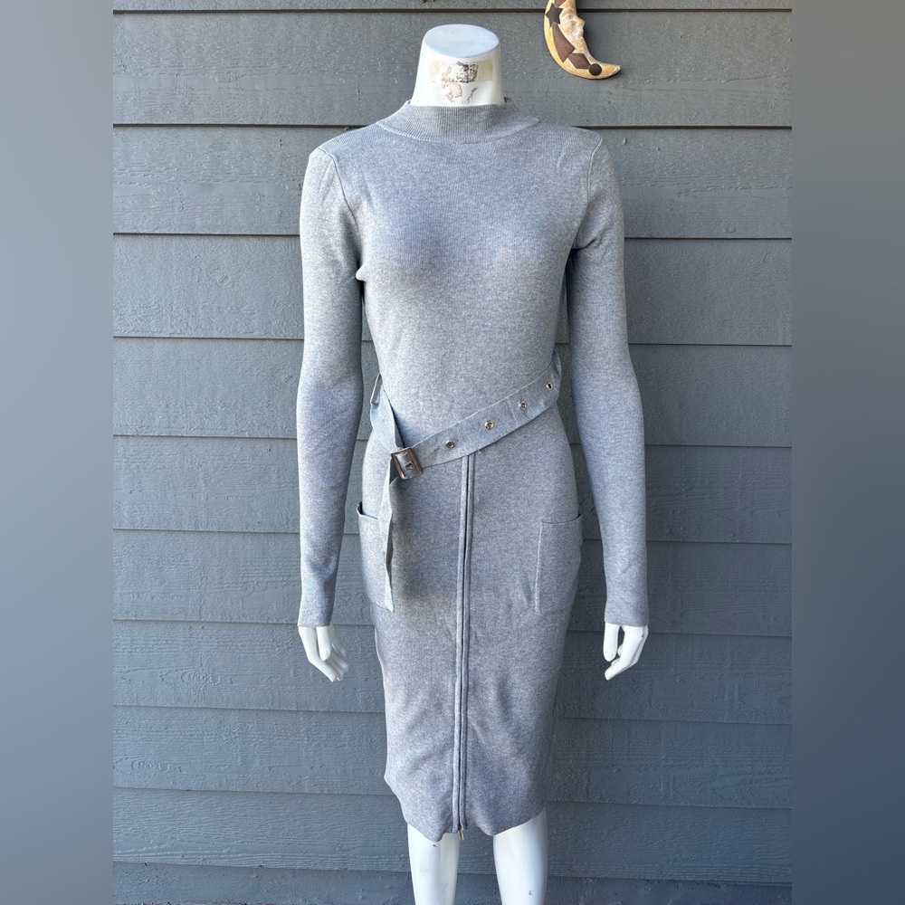 Hera Collection Silver Long Sleeve Dress